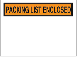 Packing List Eenvelope 7 x 5-1/2 for printing and packaging operations