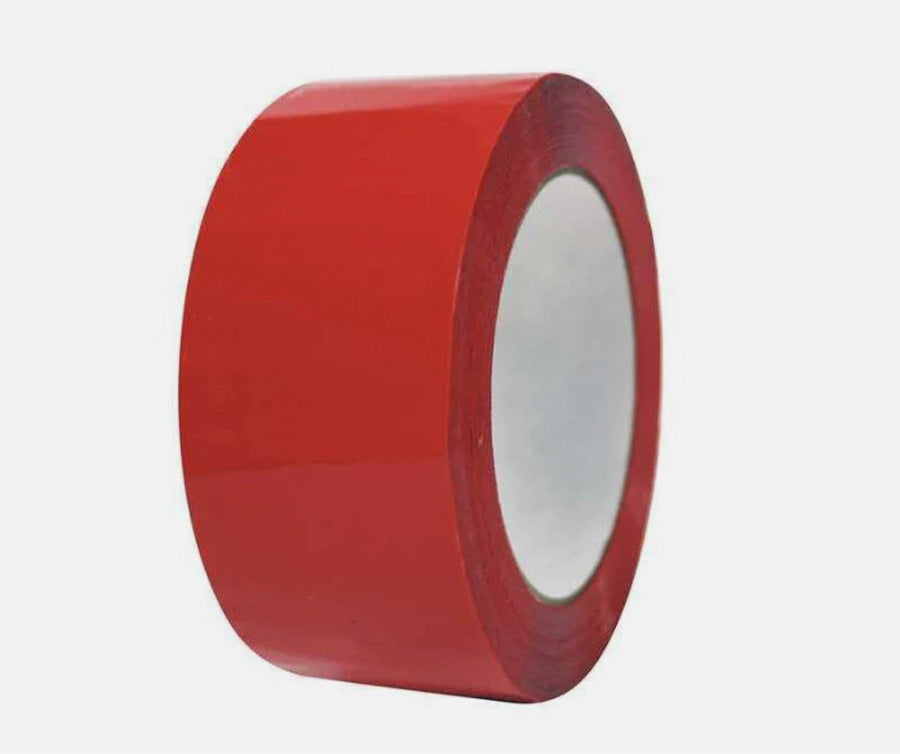 Box Sealing Tape- Red 2MIL 2" for printing and packaging operations