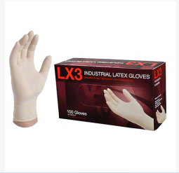 Latex Gloves Ivory Color - Medium for printing and packaging operations