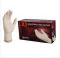 Latex Gloves Ivory Color - XL Large for printing and packaging operations