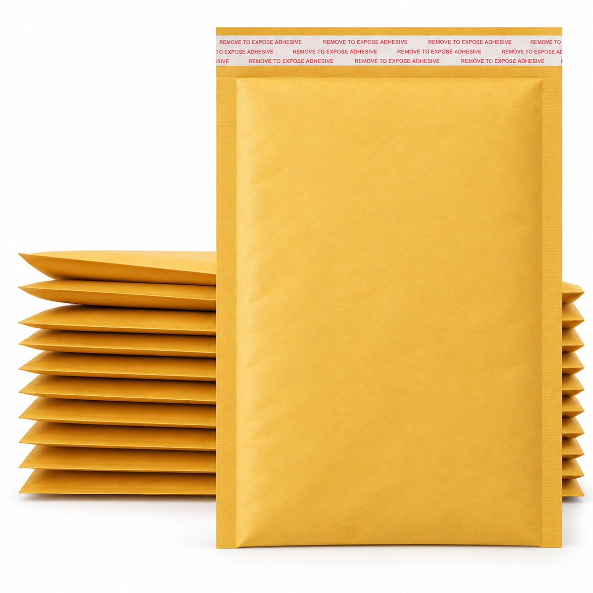 10.5" x 16" Kraft Bubble Mailers #5 – Self Seal (Case of 100)