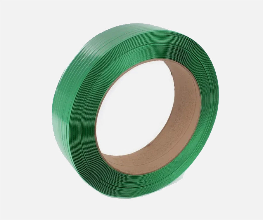 Strapping- Poly 3/4 1800# Green for printing and packaging operations