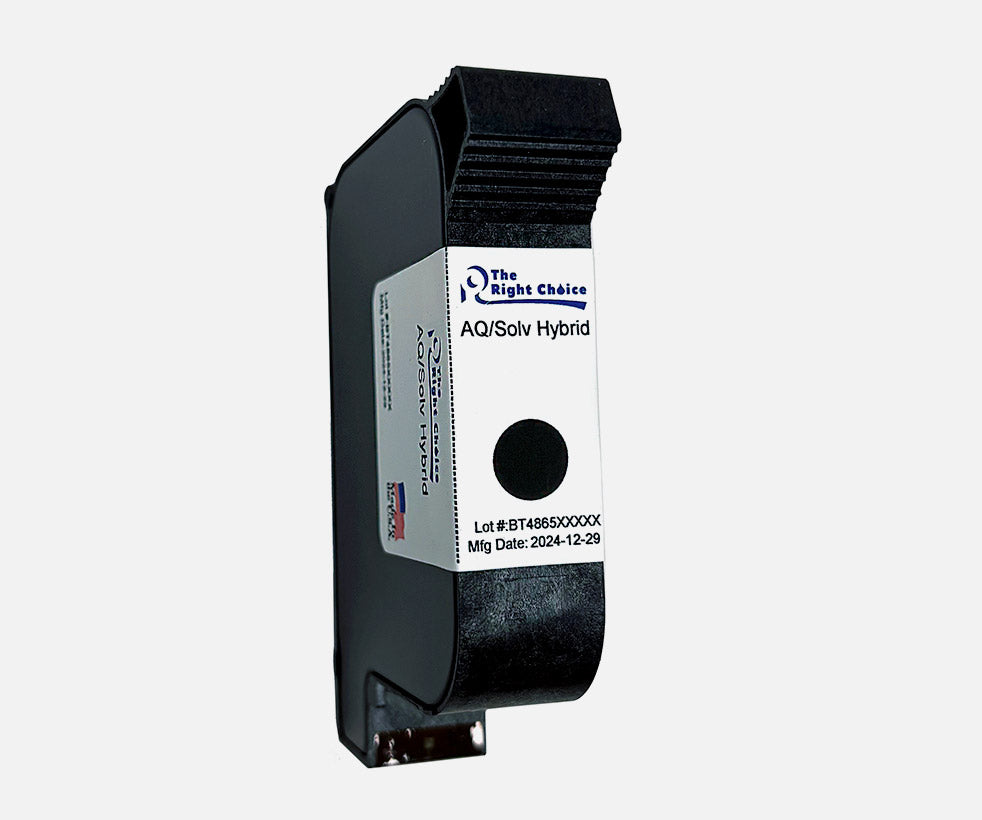 Right Choice AQ/Solvent Hybrid Black INK for printing and packaging operations