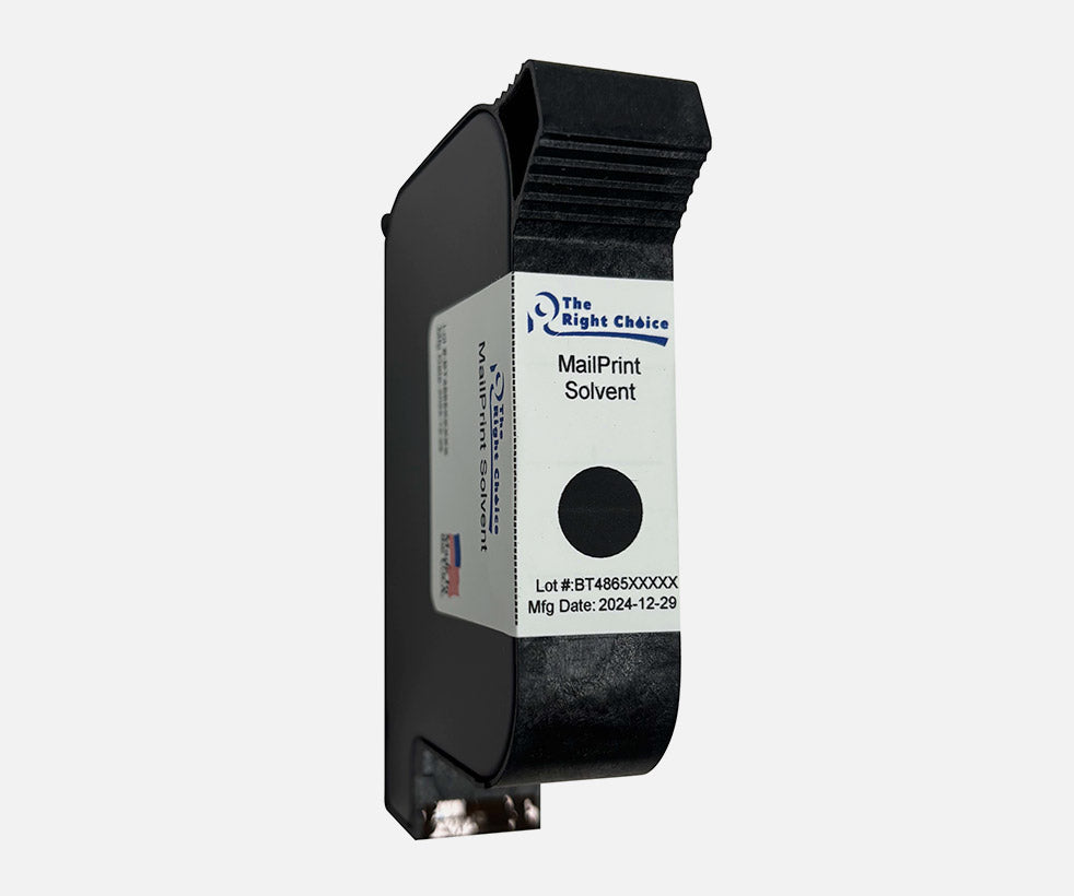 Right Choice Mailprint Solvent Black INK for printing and packaging operations