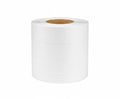 3/8" x 12,900 ft Polypropylene Strapping, White, Embossed Machine Grade, 8" Core, 300 lb